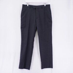 DAMAGED Pronto Uomo Wool Blend Gray Dress‎ Pants Trousers 36 / 31 Flat Front Mid
